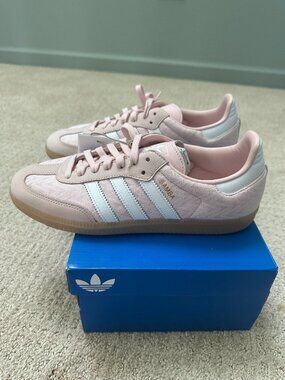 Adidas Samba OG W – Women's Size 8.5 – Pink/White – New with Box